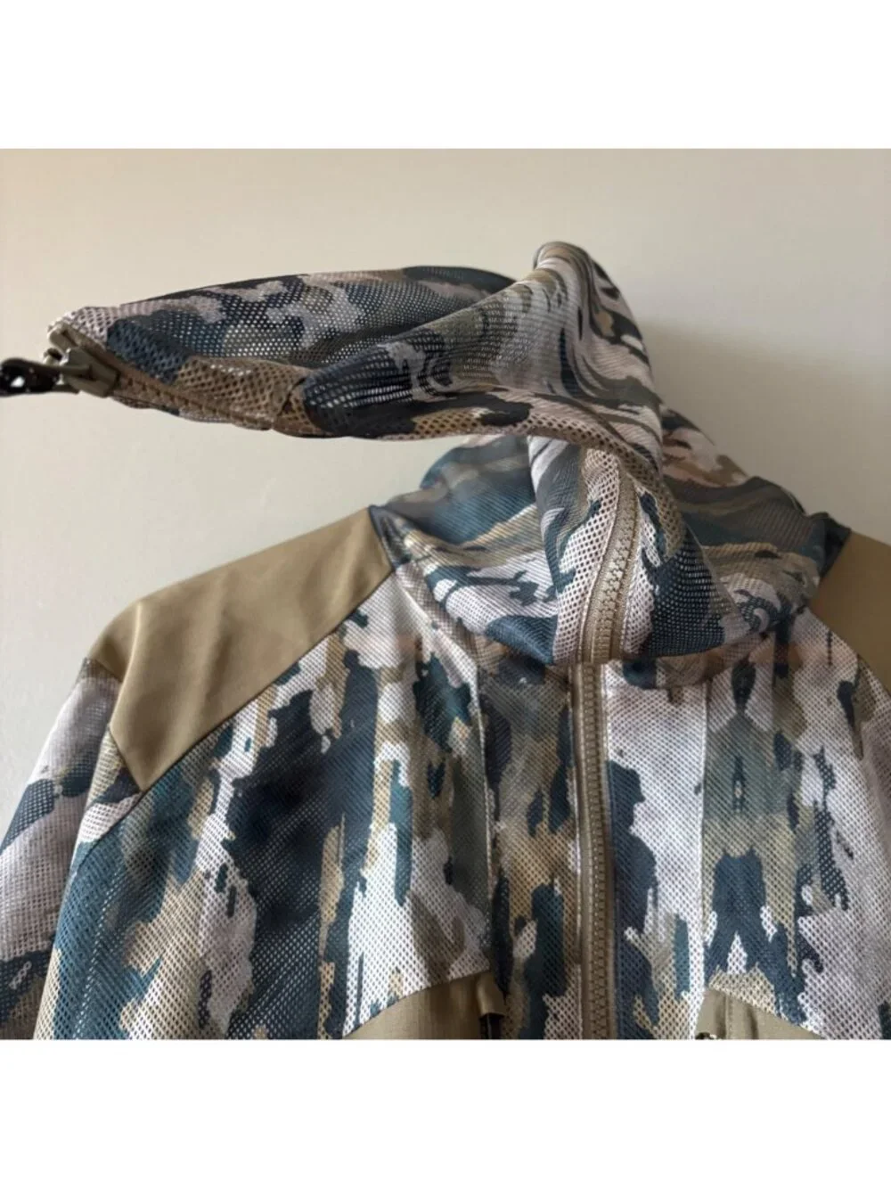 Snow Peak Printed Insect Shield Mesh Jacket Camo Ice Bug Repellent Parka M
